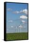 Minnesota, Dexter, Grand Meadow Wind Farm-Peter Hawkins-Framed Stretched Canvas