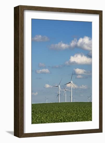 Minnesota, Dexter, Grand Meadow Wind Farm-Peter Hawkins-Framed Photographic Print