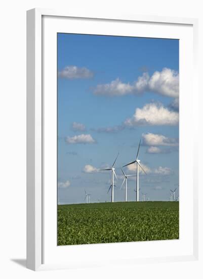 Minnesota, Dexter, Grand Meadow Wind Farm-Peter Hawkins-Framed Photographic Print