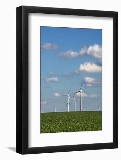 Minnesota, Dexter, Grand Meadow Wind Farm-Peter Hawkins-Framed Photographic Print