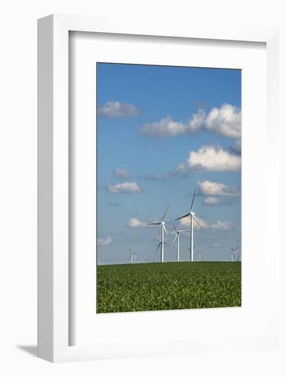 Minnesota, Dexter, Grand Meadow Wind Farm-Peter Hawkins-Framed Photographic Print