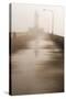 Minnesota, Duluth, Canal Park, Ship Canal in Fog-Peter Hawkins-Stretched Canvas