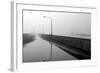 Minnesota, Duluth, Canal Park, Ship Canal in Fog-Peter Hawkins-Framed Photographic Print