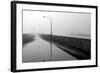 Minnesota, Duluth, Canal Park, Ship Canal in Fog-Peter Hawkins-Framed Photographic Print