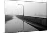 Minnesota, Duluth, Canal Park, Ship Canal in Fog-Peter Hawkins-Mounted Photographic Print