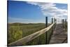 Minnesota, Duluth, Park Point, Boardwalk over Dunes-Peter Hawkins-Stretched Canvas