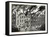 Minnesota: Fatal Burning of the Insane Asylum at St. Peter, Us, 1880 1881-null-Framed Stretched Canvas