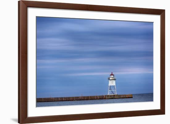 Minnesota, Grand Marais. Grand Marais Lighthouse-Jamie & Judy Wild-Framed Photographic Print