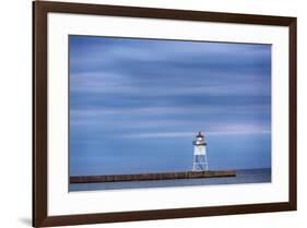 Minnesota, Grand Marais. Grand Marais Lighthouse-Jamie & Judy Wild-Framed Premium Photographic Print