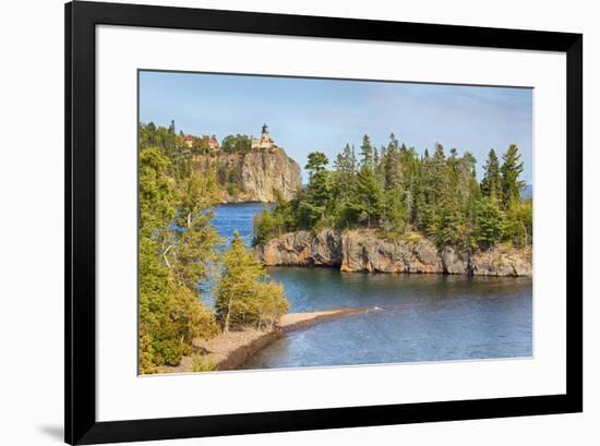 Minnesota, Lake Superior North Shore. Split Rock Lighthouse-Jamie & Judy Wild-Framed Premium Photographic Print