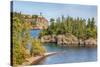 Minnesota, Lake Superior North Shore. Split Rock Lighthouse-Jamie & Judy Wild-Stretched Canvas