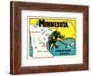 Minnesota, Land of 10,000 Lakes-null-Framed Art Print