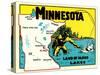 Minnesota, Land of 10,000 Lakes-null-Stretched Canvas