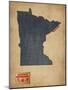 Minnesota Map Denim Jeans Style-Michael Tompsett-Mounted Art Print