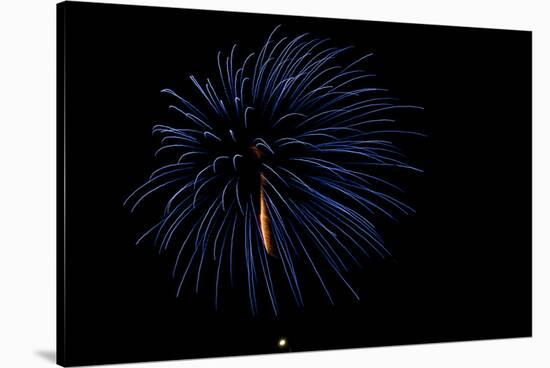 Minnesota, Mendota Heights, Fireworks, Aerial Displays-Bernard Friel-Stretched Canvas