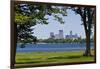 Minnesota, Minneapolis, Skyline over Lake Calhoun-Bernard Friel-Framed Photographic Print