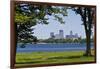 Minnesota, Minneapolis, Skyline over Lake Calhoun-Bernard Friel-Framed Photographic Print