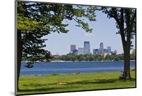 Minnesota, Minneapolis, Skyline over Lake Calhoun-Bernard Friel-Mounted Photographic Print