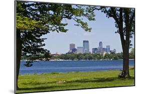 Minnesota, Minneapolis, Skyline over Lake Calhoun-Bernard Friel-Mounted Photographic Print