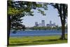 Minnesota, Minneapolis, Skyline over Lake Calhoun-Bernard Friel-Stretched Canvas