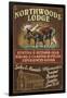 Minnesota - Moose Northwoods Lodge-Lantern Press-Framed Art Print