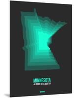 Minnesota Radiant Map 4-NaxArt-Mounted Art Print