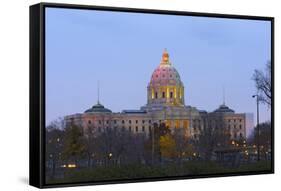 Minnesota State Capitol at Dusk-jrferrermn-Framed Stretched Canvas