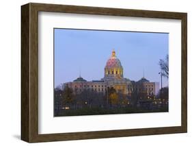 Minnesota State Capitol at Dusk-jrferrermn-Framed Photographic Print