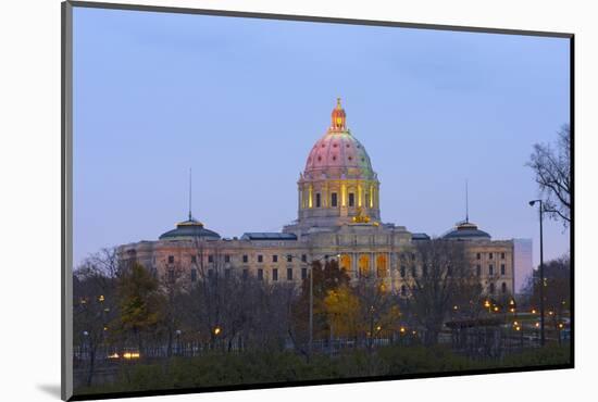 Minnesota State Capitol at Dusk-jrferrermn-Mounted Photographic Print