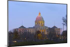 Minnesota State Capitol at Dusk-jrferrermn-Mounted Photographic Print