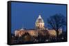 Minnesota State Capitol at Night-jrferrermn-Framed Stretched Canvas