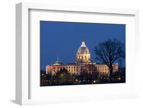 Minnesota State Capitol at Night-jrferrermn-Framed Photographic Print