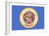 Minnesota State Flag-Lantern Press-Framed Art Print