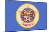 Minnesota State Flag-Lantern Press-Mounted Art Print