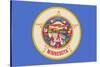Minnesota State Flag-Lantern Press-Stretched Canvas