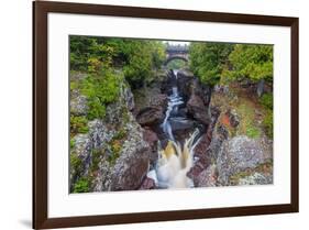 Minnesota, Temperance River State Park, Temperance River, gorge and waterfall-Jamie & Judy Wild-Framed Premium Photographic Print