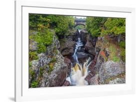 Minnesota, Temperance River State Park, Temperance River, gorge and waterfall-Jamie & Judy Wild-Framed Premium Photographic Print