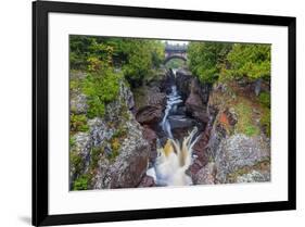 Minnesota, Temperance River State Park, Temperance River, gorge and waterfall-Jamie & Judy Wild-Framed Premium Photographic Print