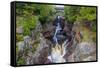 Minnesota, Temperance River State Park, Temperance River, gorge and waterfall-Jamie & Judy Wild-Framed Stretched Canvas