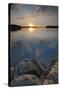 Minnesota, Voyageurs National Park. Sunset on Kabetogama Lake, Voyageurs National Park-Judith Zimmerman-Stretched Canvas