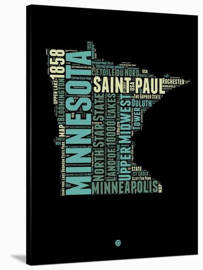 Minnesota Word Cloud 1-NaxArt-Stretched Canvas