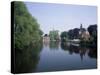 Minnewater, Lake of Love, Bruges, Belgium-Roy Rainford-Stretched Canvas