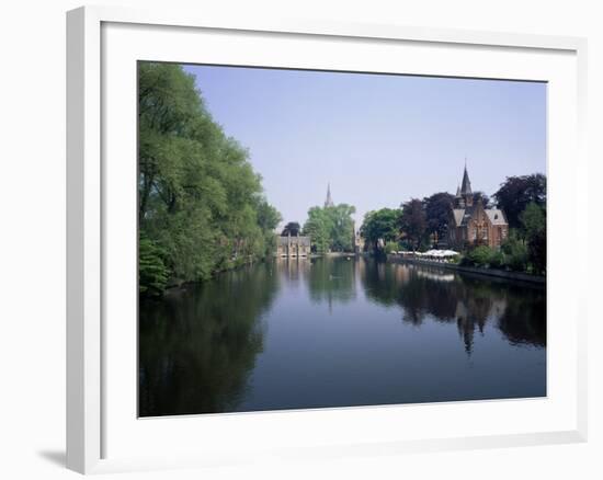 Minnewater, Lake of Love, Bruges, Belgium-Roy Rainford-Framed Photographic Print