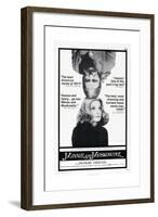 MINNIE AND MOSKOWITZ, US poster, from top: Seymour Cassel, Gena Rowlands, 1971-null-Framed Art Print