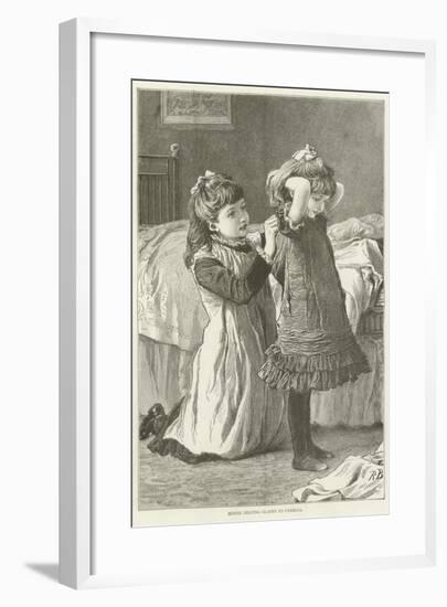 Minnie Helping Gladys to Undress-null-Framed Giclee Print
