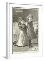 Minnie Helping Gladys to Undress-null-Framed Giclee Print