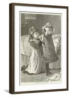 Minnie Helping Gladys to Undress-null-Framed Giclee Print