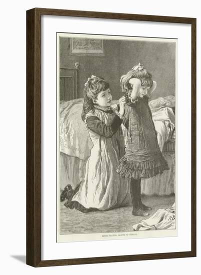 Minnie Helping Gladys to Undress-null-Framed Giclee Print