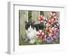 Minnie in the Petunias-William Vanderdasson-Framed Giclee Print