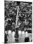 Minnie Pearl Performing, Shot from Above and Behind with Engaged Audience, at Grand Ole Opry Show-Yale Joel-Mounted Premium Photographic Print